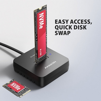 Dock USB3-C to M.2 NVME SSD, AXAGON ADSA-M2C11L Dock USB3-C to M.2 NVME SSD, AXAGON ADSA-M2C11L