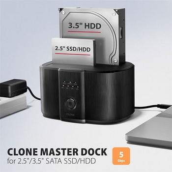 Dock USB-C to 2xSATA 2,5"/3,5" HDD, AXAGON ADSA-SC Dock USB-C to 2xSATA 2,5"/3,5" HDD, AXAGON ADSA-SC