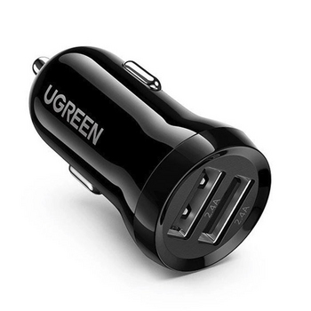 USB Car Charger 2x, 24W, 2.4A, UGREEN 50875