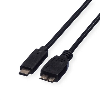 Cable USB3-C-Micro B, M/M, 1m, Roline 11.02.9006