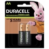 BATTERY Rechargable DURACELL 2xAA, 2500mAh BATTERY Rechargable DURACELL 2xAA, 2500mAh