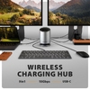 USB-C Multiport Dock, W-less Charge,AXAGON HMC-WL9 USB-C Multiport Dock, W-less Charge,AXAGON HMC-WL9