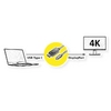 Cable USB Type C - DP, M/M, 1m, S3732 Cable USB Type C - DP, M/M, 1m, S3732