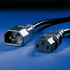 Power cable C14 to C13 extension, 0.5m, 19.08.1505 Power cable C14 to C13 extension, 0.5m, 19.08.1505